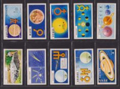 Trade cards, Brooke Bond (South Africa issue), Out into Space (set 50 cards) (slight marks on back