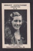 Trade card, Crescent Confectionery, Sportsmen & Women, type card, no 86, Amy Johnson, Famous