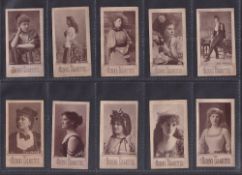 Cigarette cards, Ogden's, Actresses, Woodbury Type, 18 different (all with slight marks, some with