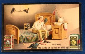 Tobacco advertising, USA, Marburg Bros, cabinet size advertising card for Seal of North Carolina