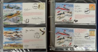 Commemorative covers, Aviation, British Experimental Jet Aircraft Series, a set of 30 signed