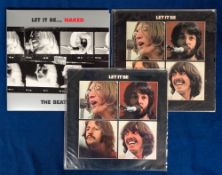 Vinyl, The Beatles, Let It Be, 3 albums to comprise 1970 green apple label and red apple versions