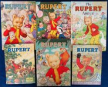 Children's Books, Rupert Bear Annuals, 10 Daily Express Rupert Annuals to comprise 1973, 76, 80 (