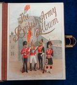 Ephemera, Musical Photo Album, Military illustrations, a scarce leather bound and embossed Victorian