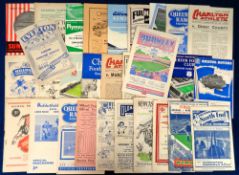 Football programmes, a collection of thirty 1940/50's programmes, a good selection inc. Everton v