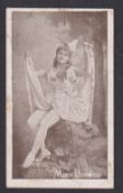 Cigarette card, Alex, Jones & Co, Actresses, 'ANGOOD' (Brown front), type card, Miss Deeking (very