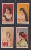 Cigarette cards, China, The Egyptian Cigarettes Manufacturing Co, Shanghai, Actresses, 'MUREG', four