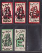 Trade cards, R.S. Murray & Co, Caramel Chief, 5 different cards (gd) (5)