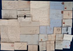 Ephemera, Antique Letters, a selection of 90+ letters dating between 1814 and approx. 1860 many with