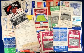 Football programmes, 1950's selection of approx. 150 programmes, wide range including Friendlies,
