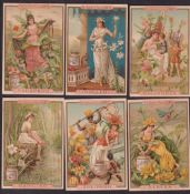 Trade cards, Liebig, Flower Girls IV, ref. S342, Italian edition (set, 6 cards) (gd) (6)