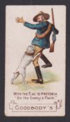 Cigarette card, Goodbody's, With the Flag to Pretoria, type card, 'On the Enemy's Flank' (gd) (1)