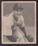 Trade card, USA, Bowman, Baseball Cards, 1948, type card, no 14 Allie Reynolds (slight crease,