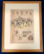 Football engraving, Old Carthusians v Preston North End, FA Cup quarter final, 2nd March 1887,