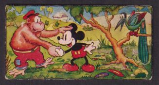 Trade card, George Payne, Mickey Mouse Pleasure Cruise, type card no 15 (slightly grubby, fair/