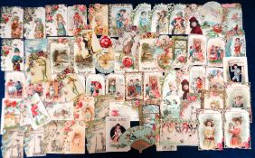 Trade cards, Continental selection of approx. 60 diecut cards, various issuers inc., Chocolat