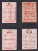 Trade cards, Webcosa, TV Stars 59/60 Wax Wrappers (20 green, 20 blue & 19 red backgrounds, missing