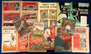 Football giveaways, booklets etc, a selection of 14 items, mostly 1920's/30's inc. The Penny