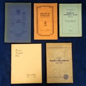 Football booklets, 5 Non-League booklets, 'The History of Bromley Football Club' 1892-1938, 'Grays