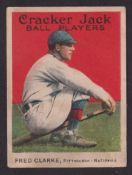 Trade card, USA, Cracker Jack, Baseball Players, 1914 (E145-1), type card, no 70, Fred Clarke,