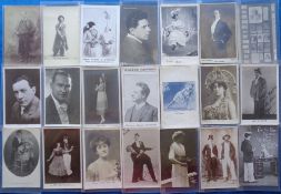 Postcards, Music Hall/Pierrots, an entertainment collection of approx. 54 cards, with 30 Music Hall,