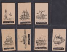 Cigarette cards, USA, Aug, Beck & Co, Picture Cards, Railway Engines & Ships, 7 cards, The