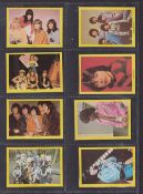 Trade cards, Monty Gum, Pop Stars (yellow borders, plain backs), 50 cards including Michael Jackson,