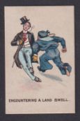 Cigarette card, Glass & Co, Naval & Military Phrases, type card, 'Encountering a Land Swell' (vg) (