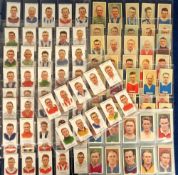 Cigarette cards, three sets, Carreras, Footballers (Small Titles) (75 cards), Famous Footballers (48