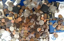 Coins, UK and Foreign, approx. 10kg of silver and copper coins Georgian to QEII to include India,