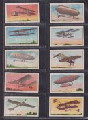 Trade cards, USA, Philadelphia Caramel Co, Airships (set, 15 cards) (one with mark to back, others