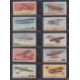 Trade cards, USA, Philadelphia Caramel Co, Airships (set, 15 cards) (one with mark to back, others - Image 1 of 4