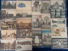 Postcards, a collection of approx. 36 cards of synagogues, mostly foreign at Templo Israelites (