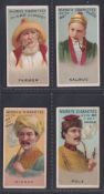 Cigarette cards, Japan, Murai Bros, World's Smokers, 4 cards, Farmer, Hindoo, Kalmac & Pole (gd/