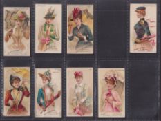 Cigarette cards, USA, Allen & Ginter, Parasol Drill (41/50, missing Parade Rest, Forward March,