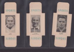 Cigarette cards, Godfrey Phillips Sports Package Issue (card version uncut slides, singles)