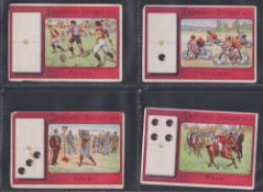 Trade cards, Spain, Comet Chocolates, Dominoes - Sports, 'L' size (22/28, missing nos 3, 9, 12,