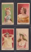 Cigarette cards, China, The Egyptian Cigarettes Manufacturing Co, Shanghai, Actresses, 'MUREG', four
