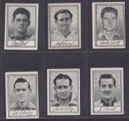 Trade cards, Liam Devlin Famous Footballers Series A1, 6 cards nos. 9, 10, 24, 40, 49 & 50