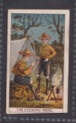 Trade card, Falconer & Co, Boy Scout Cards (Red back), type card, no 12, The Evening Meal (slight
