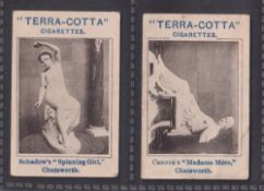 Cigarette cards, E Robinson & Son, Derbyshire & The Peaks, 2 type cards 'Schadow's Spinning