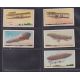 Trade cards, USA, Philadelphia Caramel Co, Airships (set, 15 cards) (one with mark to back, others - Image 3 of 4