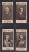 Cigarette cards, Webb & Rassell, War Portraits, 4 cards nos 2, 5, 7 & 12 (just gd) (4)