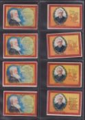 Cigarette cards, USA, ATC, Toasts (Mogul), Series 426-450, 'M' size, 117 cards (some with slight