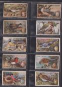 Cigarette cards, 12 sets all Natural History themed, Gallaher Birds Nests & Eggs, Wills Four Aces