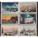 Trade cards, Liebig, Journeys of Kaiser William, ref. S367, German (set, 6 cards) (vg)