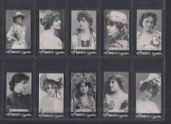 Cigarette cards, Morris Actresses 1898 (set 30 cards) plain backs (gd/vg)