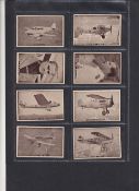 Trade cards, Australia, W.C. Douglas, Famous British Planes & Pilots, 'M' size, 21 different