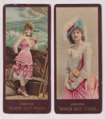Tobacco advertising, USA, two card display adverts for 'Bunker Hill Cigars', both illustrated with a