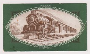 Cigarette card, USA, Mendel & Co, Speed Champions, 'L' size, 105mm x 58mm, type card 'The Fastest